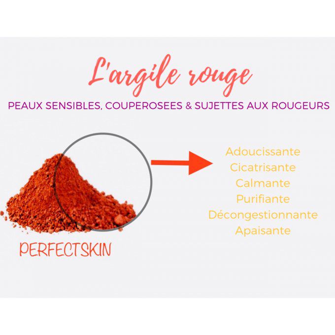 Argile rouge en poudre (200 g)