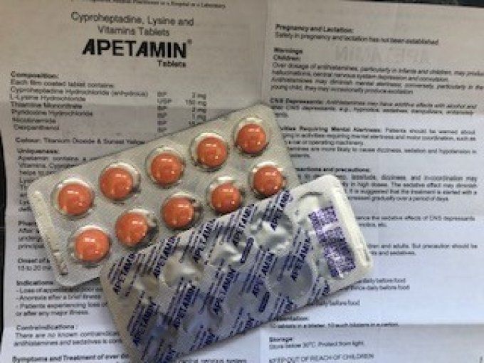 Comprimé APETAMIN X20